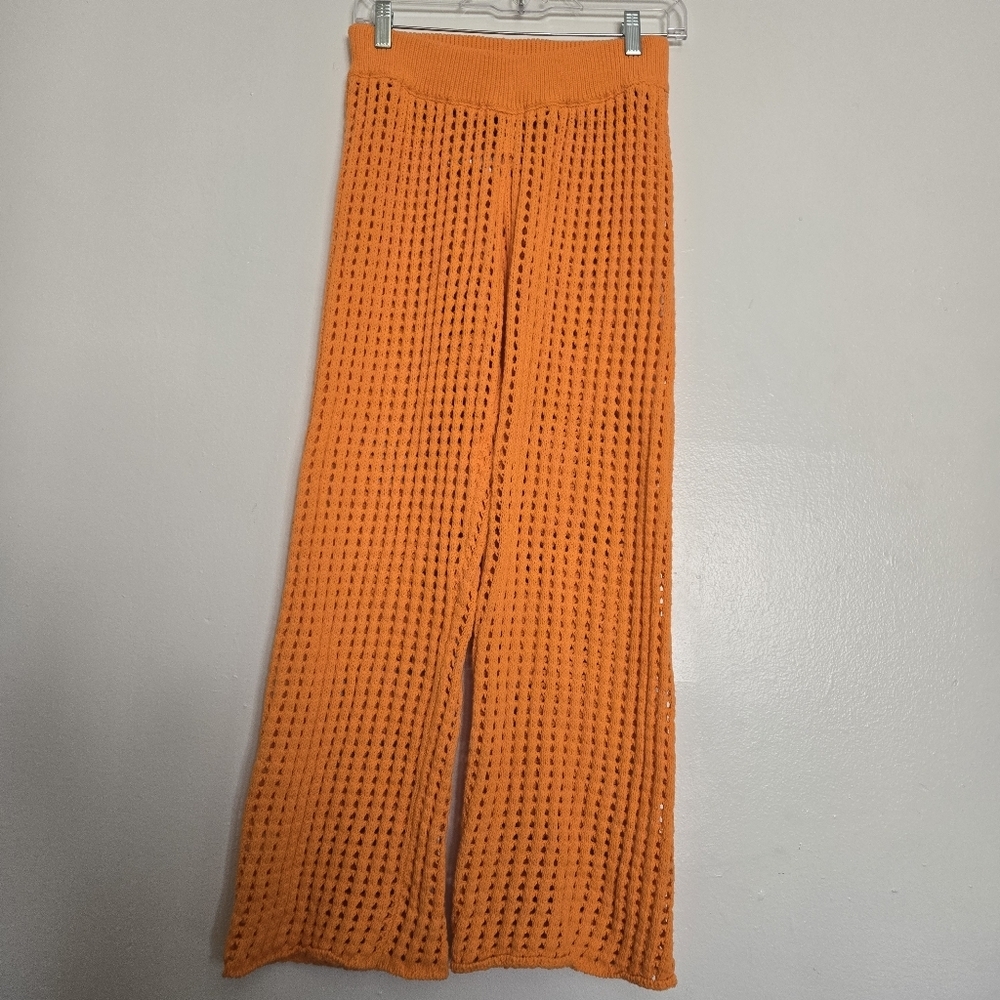 Free People Beach Crochet Pants Orange Size S/P